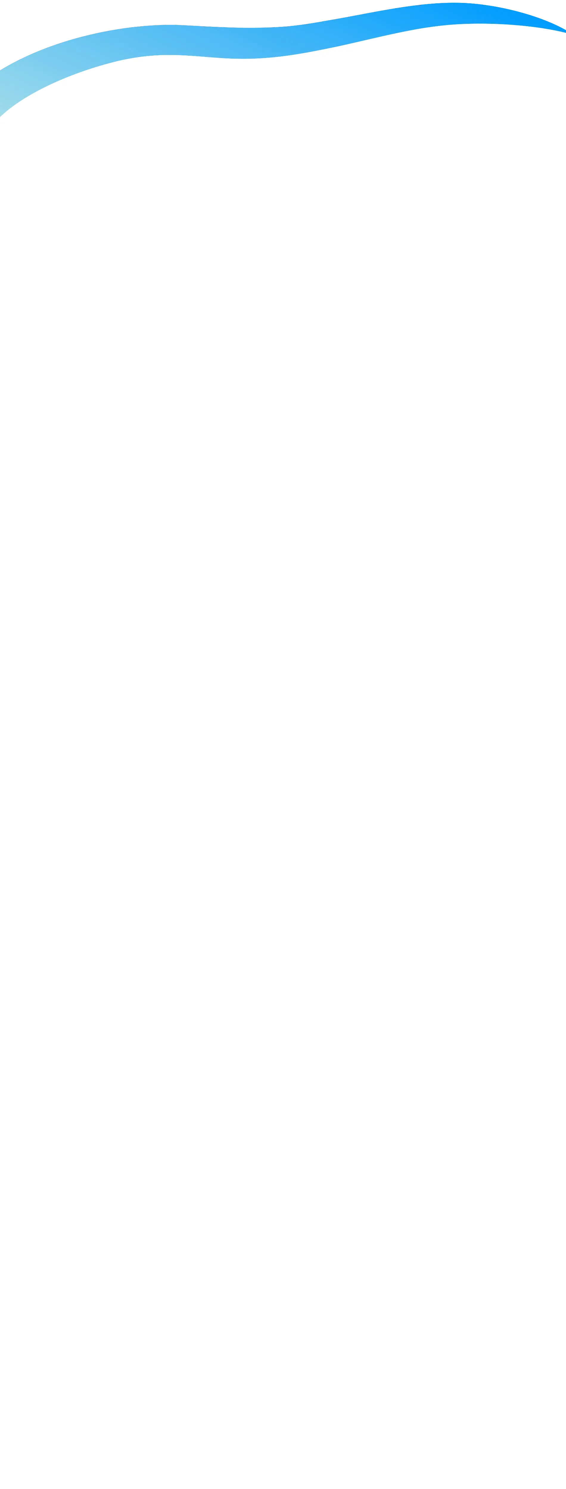 上部の青い波型背景色