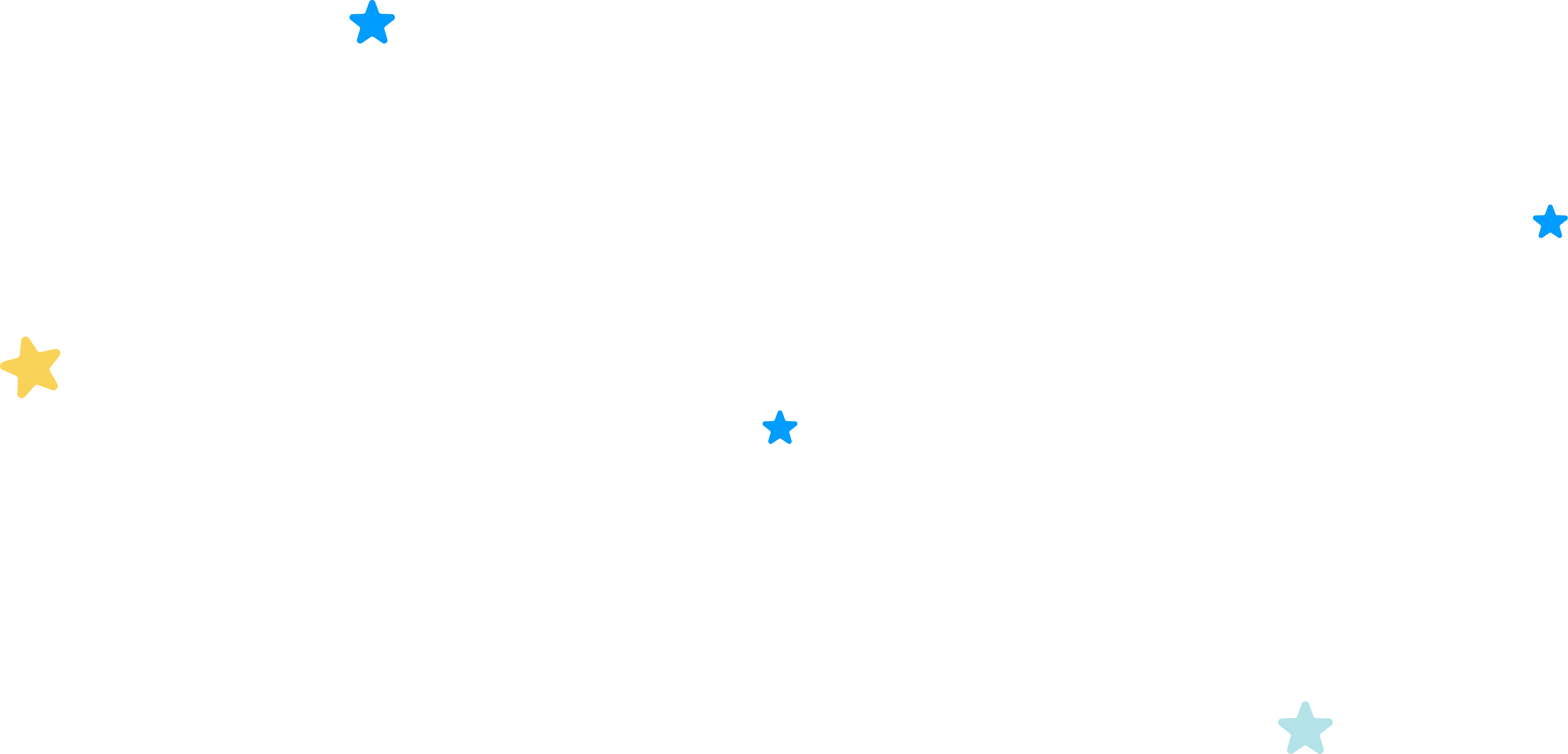 背景の星の装飾